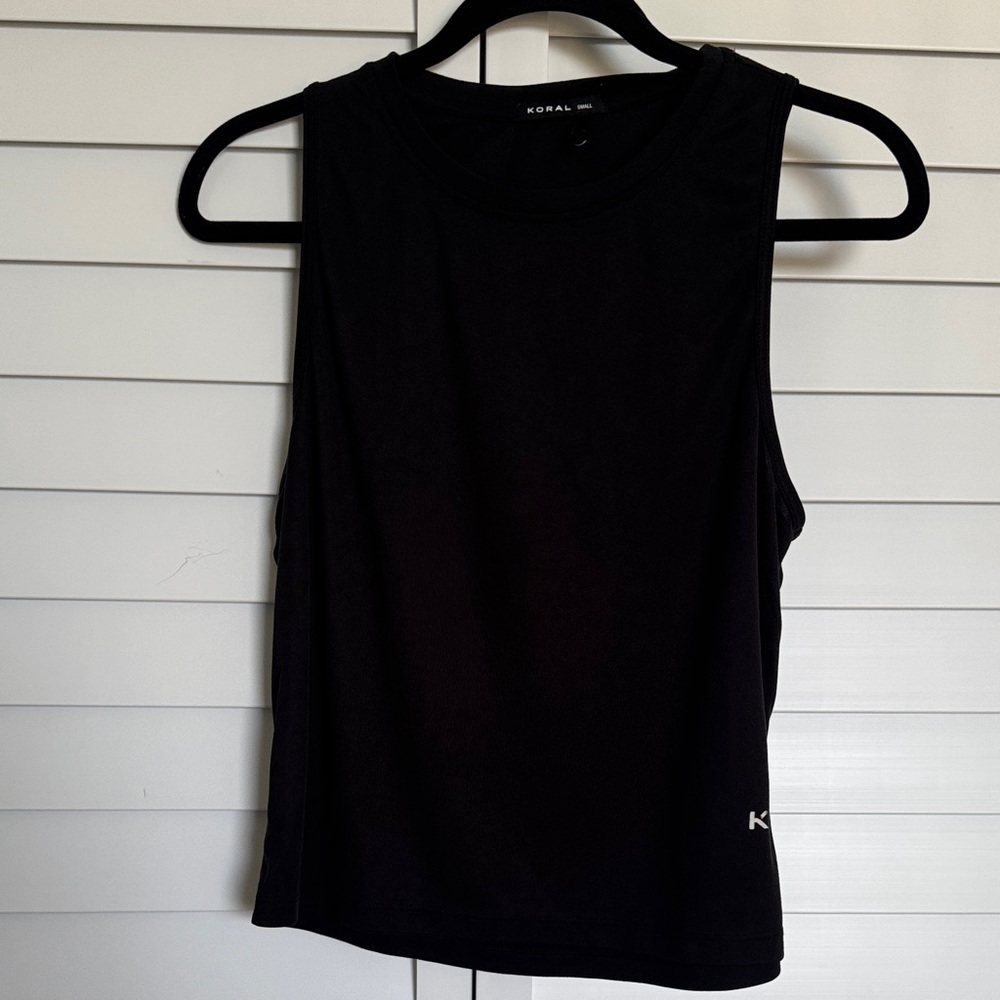 Koral Black Muscle Tee for Women